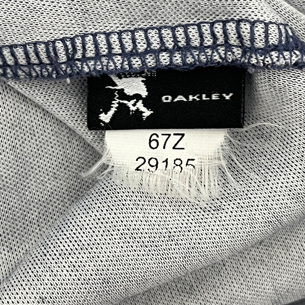 Oakley Mens T-Long Fit Size‎ Medium Polo Shirt Blue Short Sleeve Collar Pocket - Picture 7 of 10